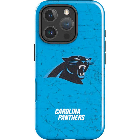 NFL Carolina Panthers Distressed Alternate iPhone 16 Pro Impact Case